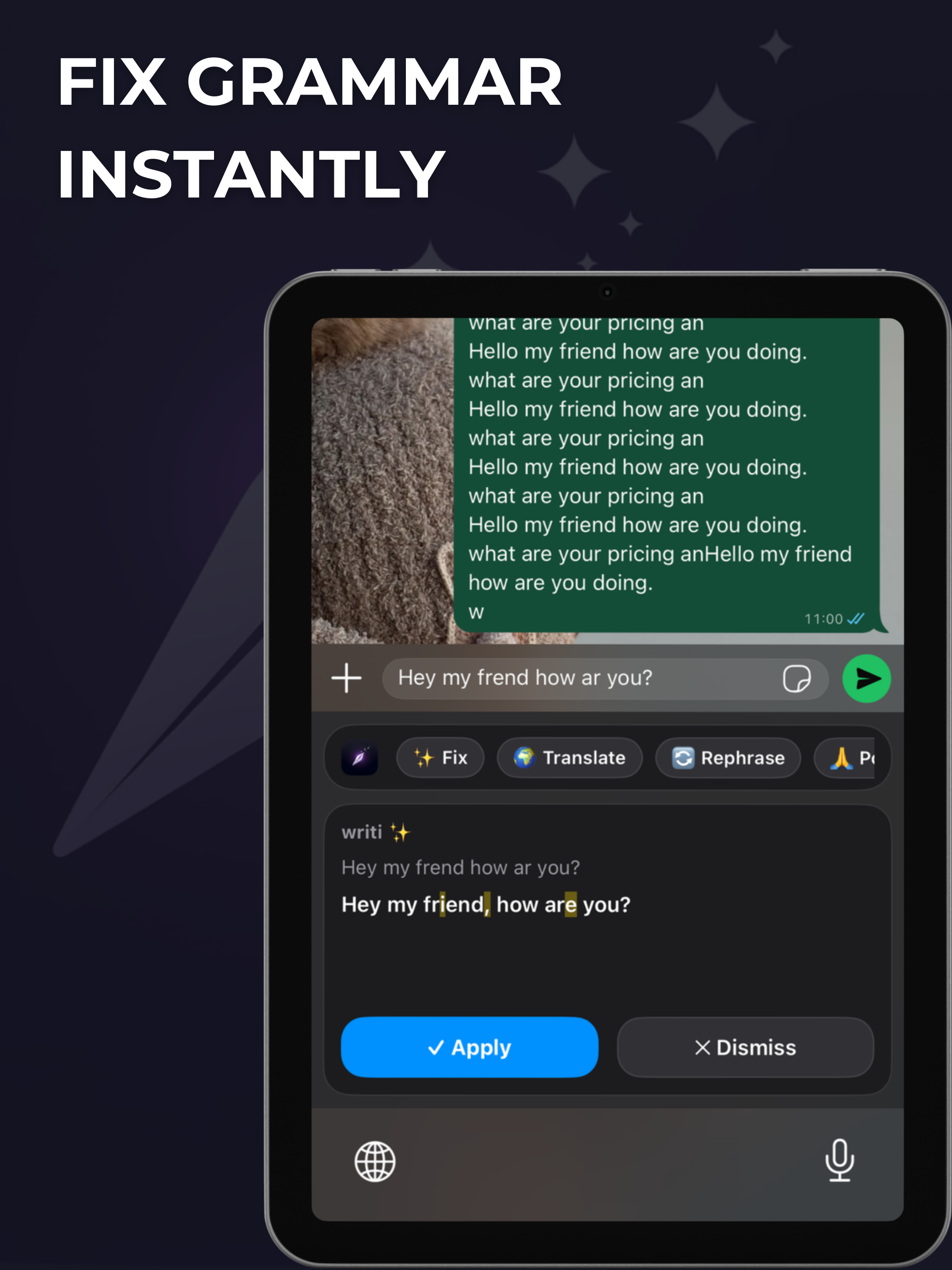 Writi Keyboard: Grammar & Tone