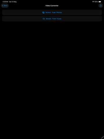 Minimal File Converter iPad screenshot