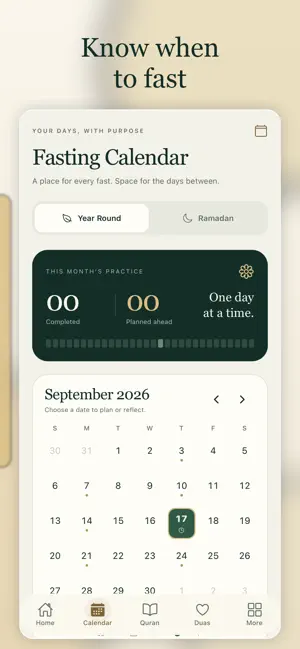 Islamic Fasting Calendar screenshot 2