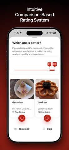 Vota - Hitta Restauranger Nära iPhone screenshot 1