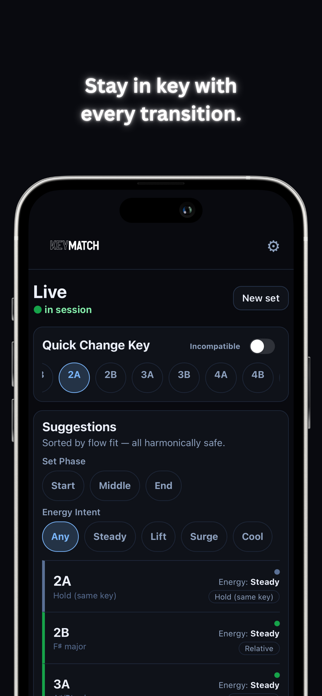 KeyMatch: Harmonic DJ Sets Screenshot 2 of 5