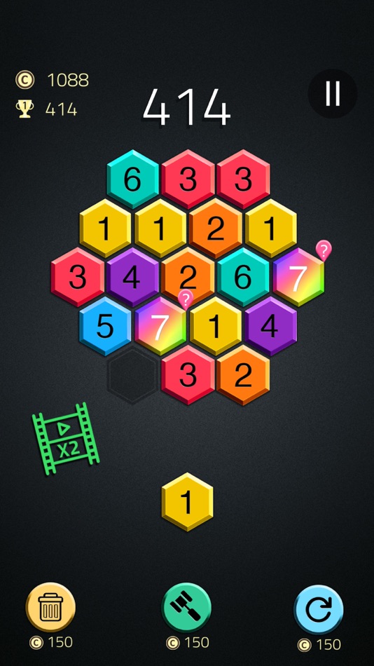 #1. Sevenify: Hexa Puzzle (iOS) 由: Aziza Rahman
