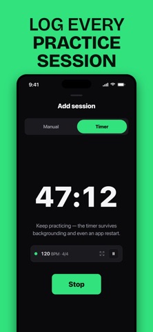 Metrono: Practice Journal screenshot