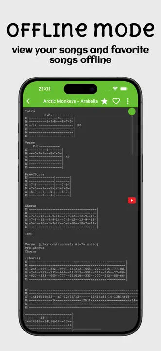 Guitar chords and tabs: Screenshot 5 von 6
