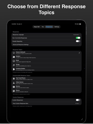 Modern Magic Ball iPad screenshot
