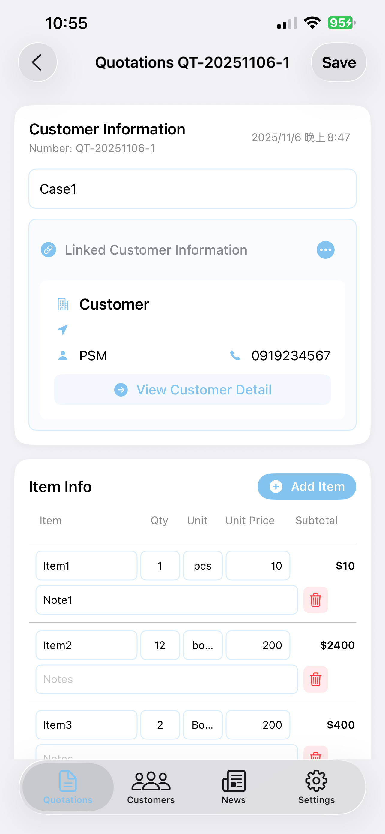 EstiMate - Quotation Partner screenshot 5