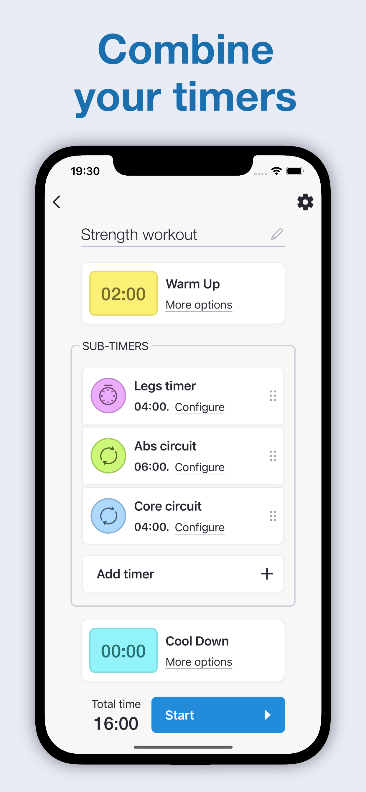 Hi Timer: interval timer, HIIT screenshot 9