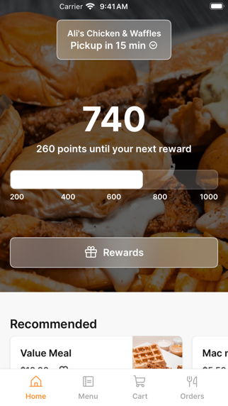 Ali's Chicken & Waffles iPhone screenshot 1 - Food & Drink app