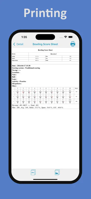 My Bowling Scoreboard Pro screenshot 5 of 7