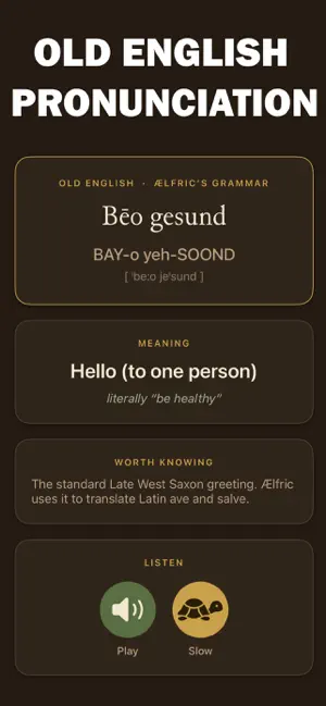 Old English: Learn Anglo-Saxon screenshot 2