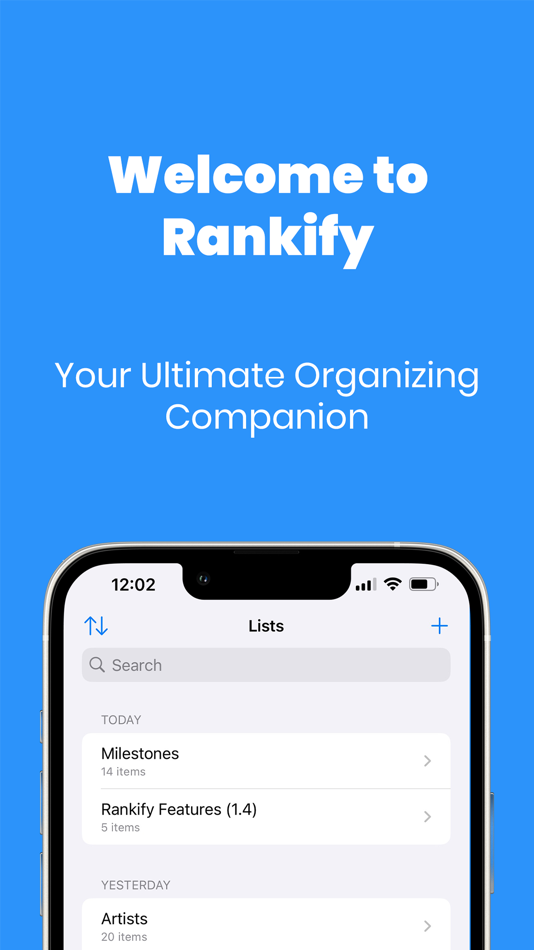 Rankify: Rank Your Lists - 1.3.1 - (iOS)