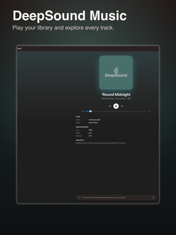 DeepSound Music iPad screenshot