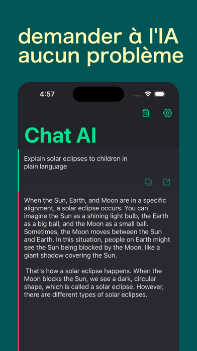 Screenshot #1 pour Manus - Chatbot IA Francais