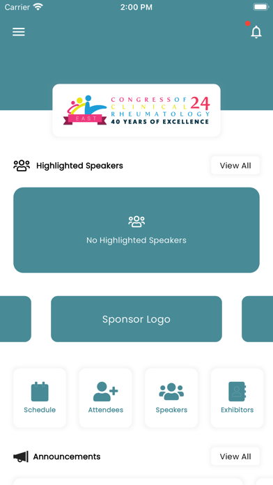 Congress of Clinical Rheum Screenshot
