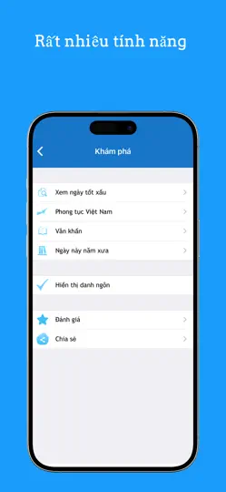 Lịch Vạn Niên Lịch Âm Việt Nam iPhone Ekran Görüntüsü 3