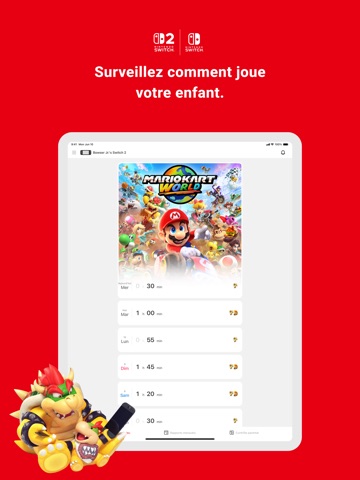 Contrôle parental Nintendo Sw… iPad screenshot 1
