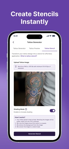 Tiny Parrot - Tattoo Generator screenshot