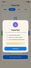 Focus Text – Reading Assistant screenshot