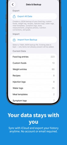 Tidbit – Food & GLP-1 Tracker Screenshot 8 of 8