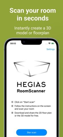 HEGIAS Roomscanner Screenshot 1 of 6