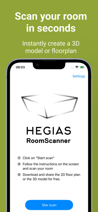 HEGIAS Roomscanner Screenshot 1 of 6