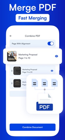 PDF Combiner – Merge Files iPhone screenshot