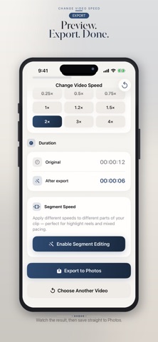 Change Video Speed Fast & Slow iPhone screenshot