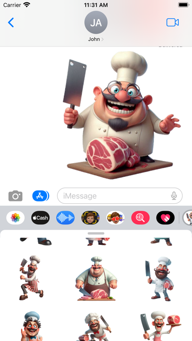 Goofy Butcher Stickers Screenshot