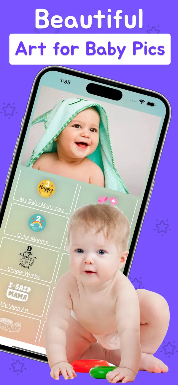 Screenshot #2 pour Baby Art Story - Pics Editor