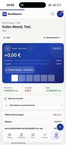 Buchbalance screenshot