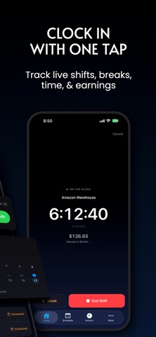 Hours Tracker - Shiftly iPhone screenshot