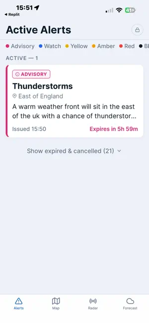 Weather Alerts & Forecast screenshot 1