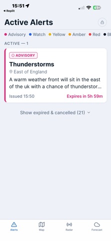 Weather Alerts & Forecast Screenshot 1 of 4