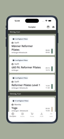 Physio Pilates Concept iPhone screenshot