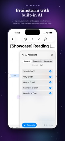 Threadmap: Mind Maps & Collab iPhone screenshot