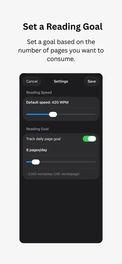 Simple Speed Reader screenshot 2