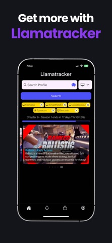 Llamatracker screenshot