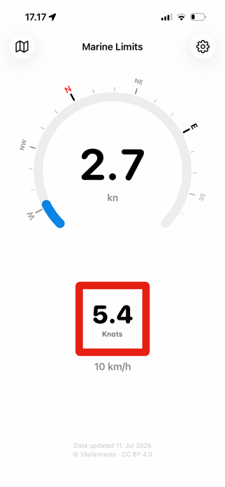 Finnish Marine Speed Limits Screenshot 2 of 5