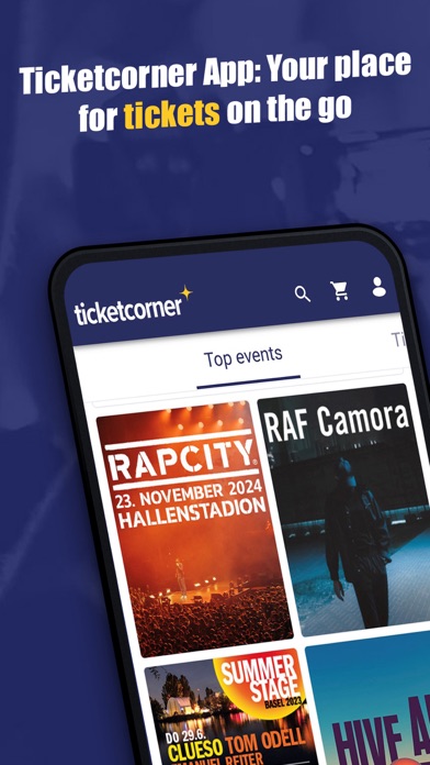 Ticketcorner - Event Tickets Screenshot