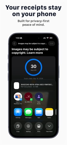 Receipt Snap: Warranty Tracker screenshot