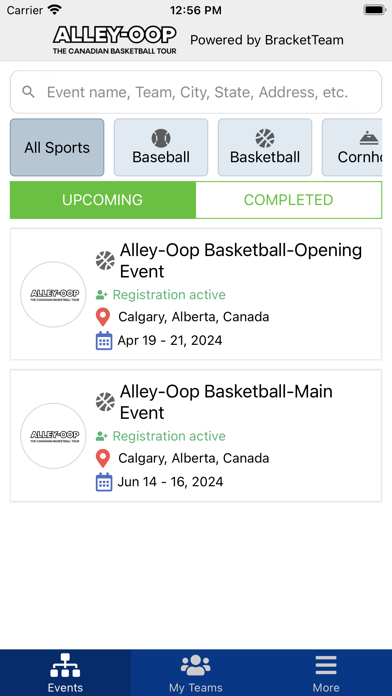 Alley-Oop Basketball Canada Screenshot