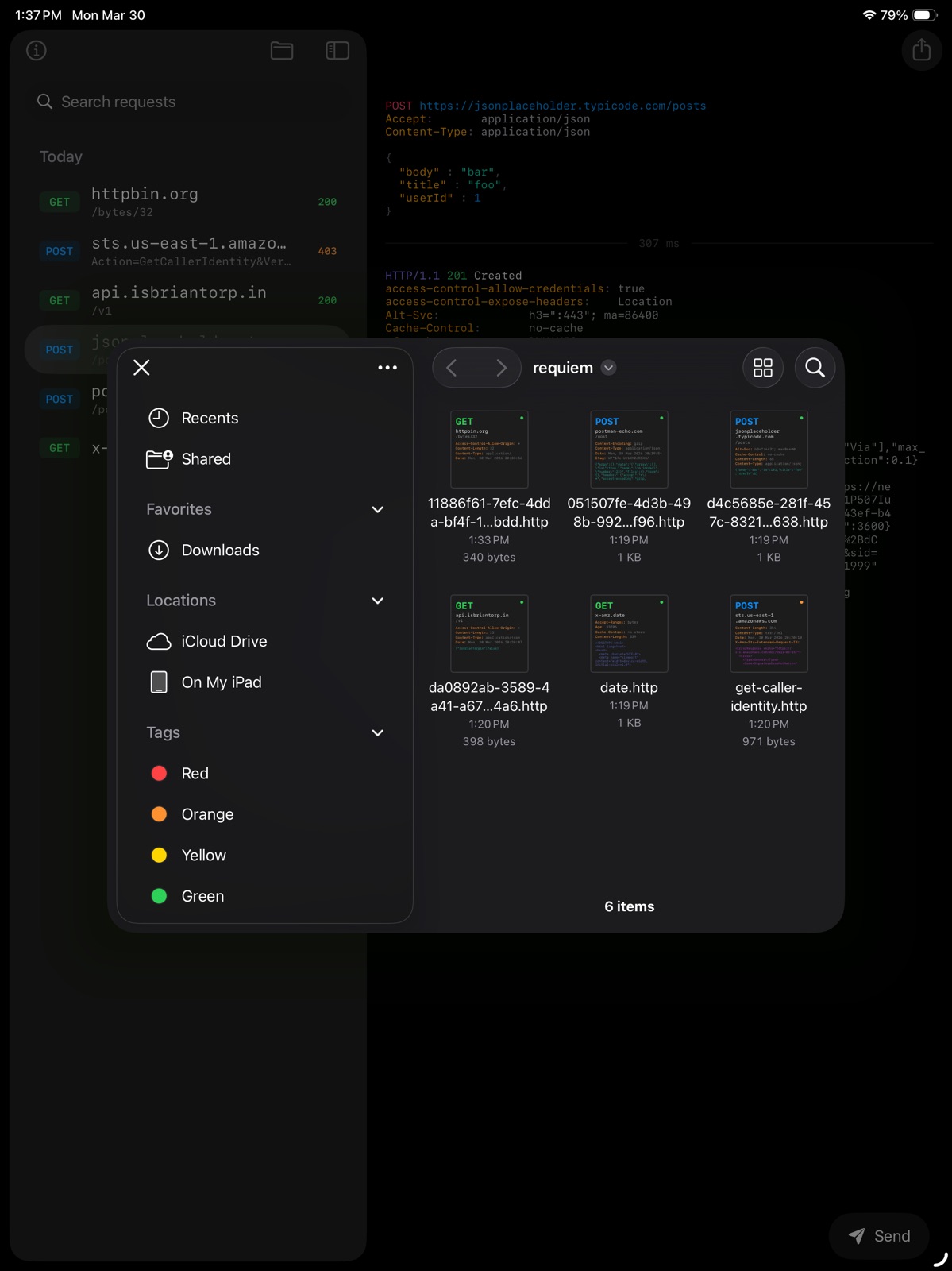 requiem.http ipad screenshot 2