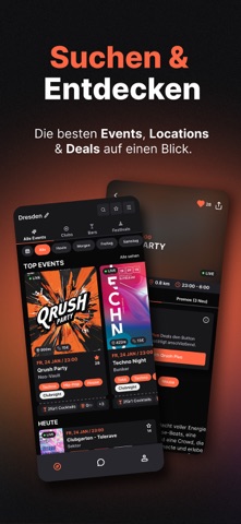Qrush: Events, Freunde & Deals screenshot