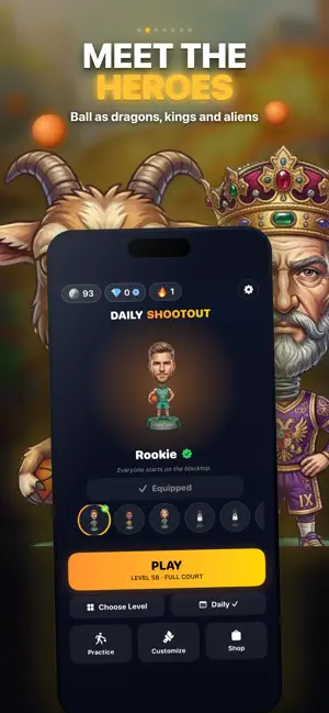 Heroes ShootOut: Basketball screenshot 2