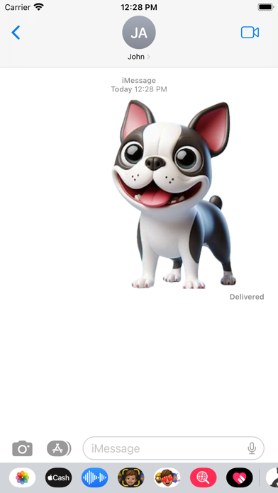 Boston Terrier Stickers Screenshot