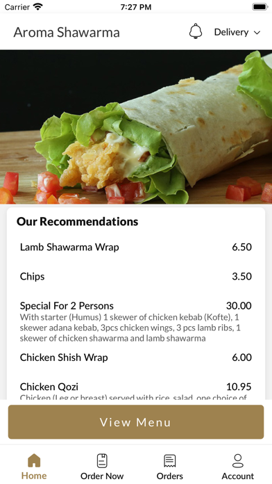 Aroma Shawarma Screenshot