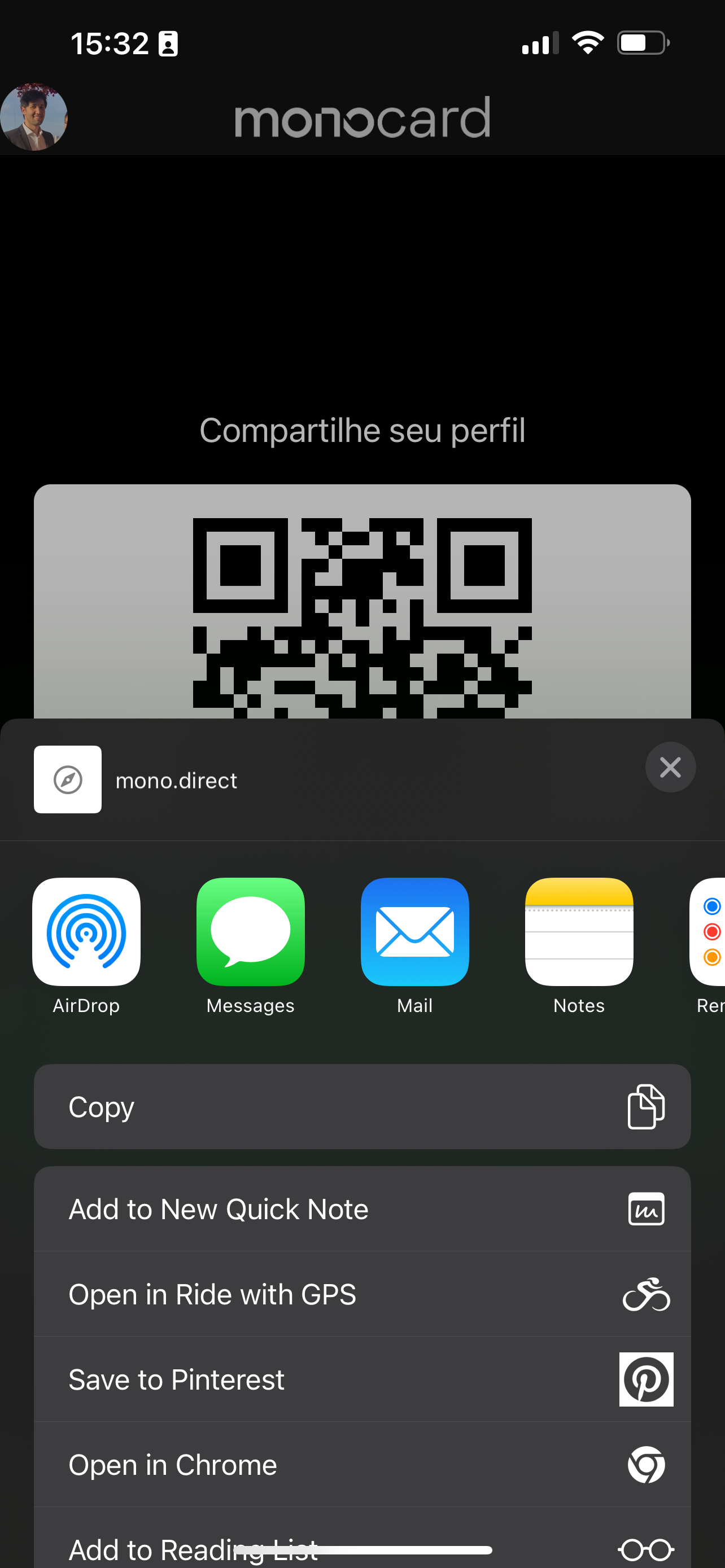 Monocard - Cartão de Visitas screenshot 3