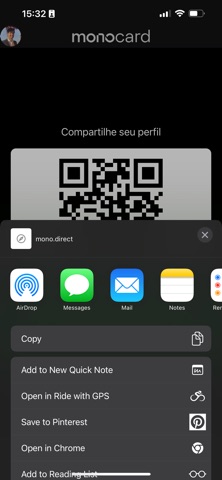 Monocard - Cartão de Visitas iPhone screenshot