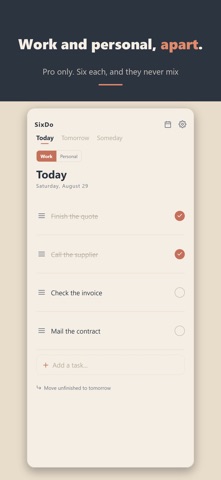 SixDo - Ivy Lee Method To-Do Screenshot 5 of 7