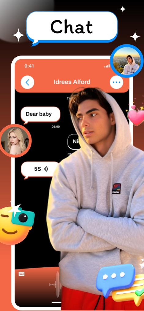Viewr：Video Chat & Share Life - viewr-chat-screen-interface
